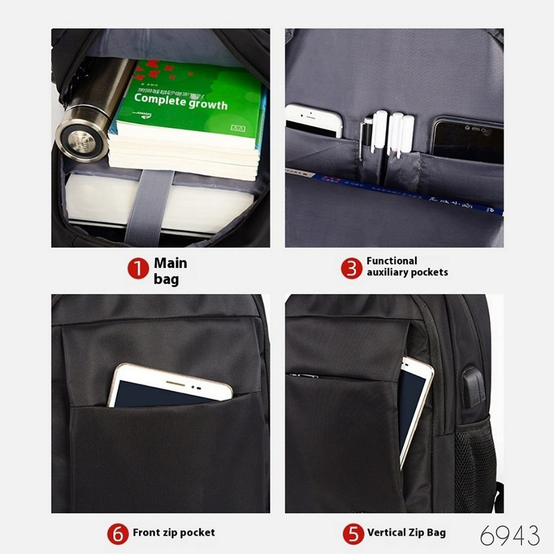 Mochila Ejecutiva Antirrobo para Laptop 15.6” con USB