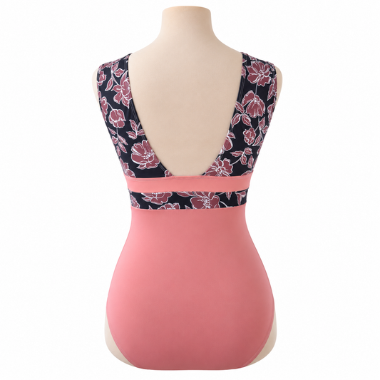 Malla de Danza Liza Ruggio – Estampado Floral | Rosa