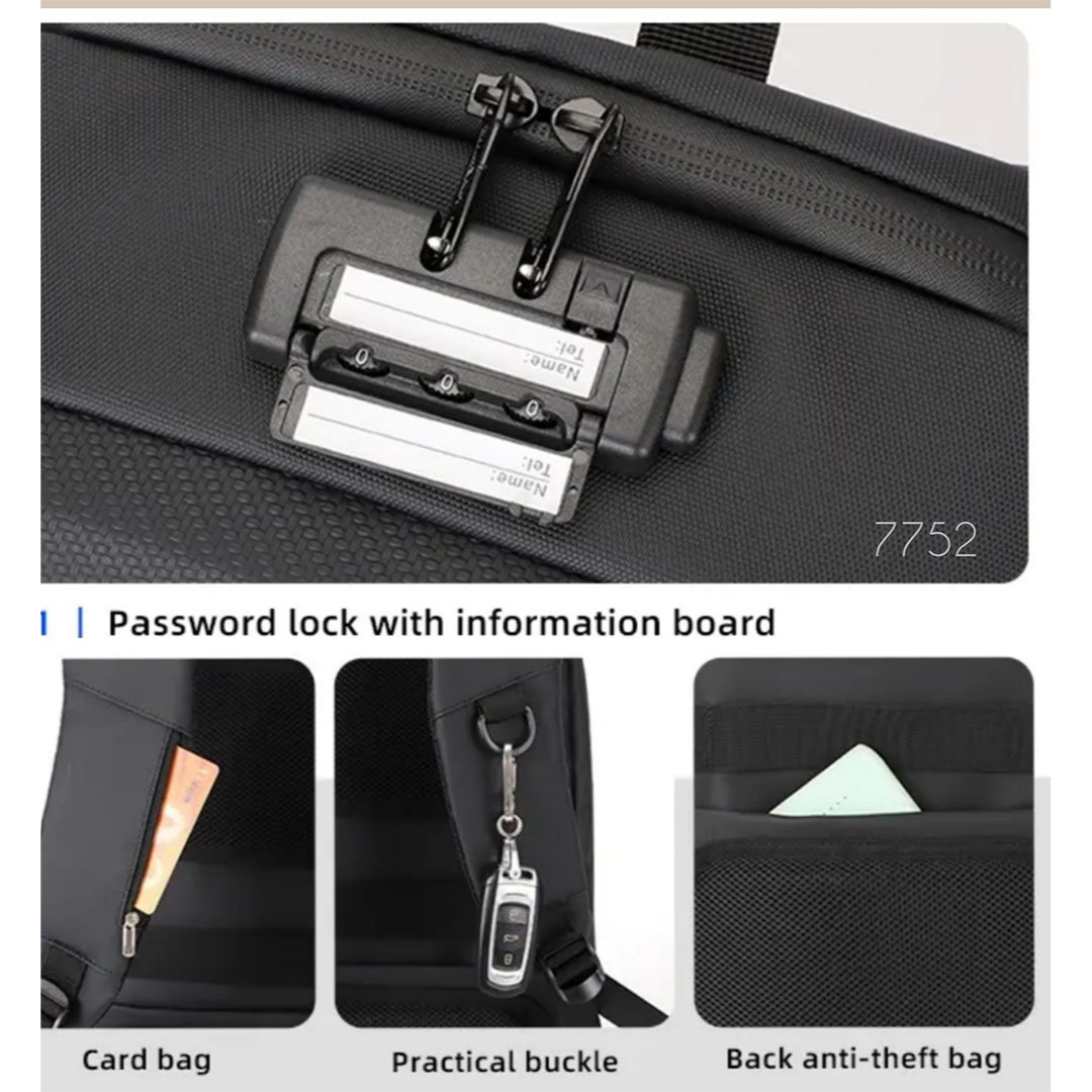 Mochila Ejecutiva con Cerradura Antirrobo