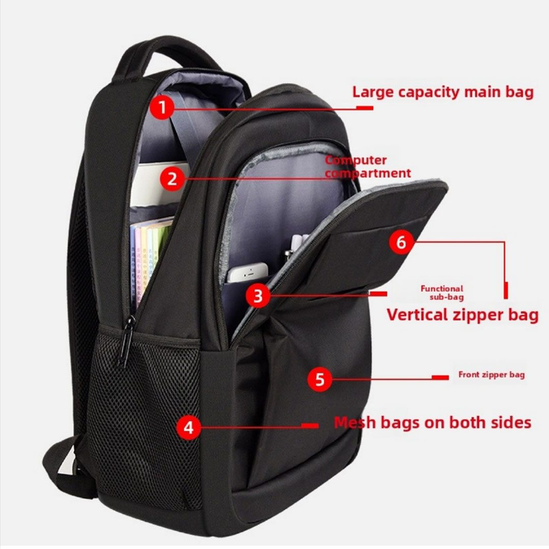 Mochila Ejecutiva Antirrobo para Laptop 15.6” con USB