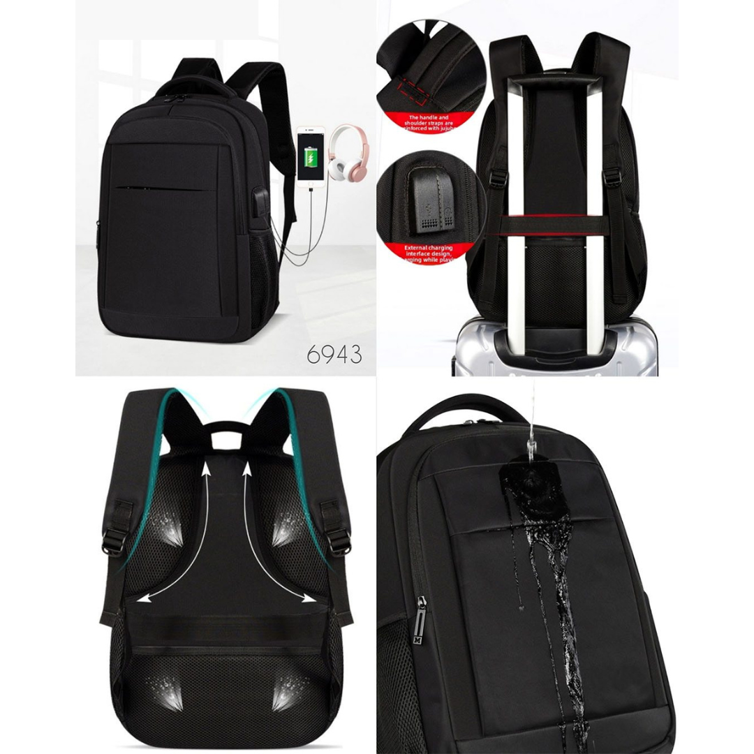 Mochila Ejecutiva Antirrobo para Laptop 15.6” con USB