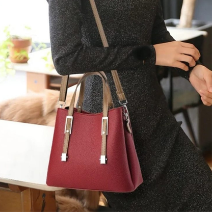 Cartera Casual de Eco Cuero con Diseño Estructurado