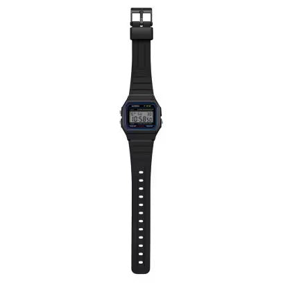 RELOJ CASIO CABALLERO NEGRO F-91W-1D
