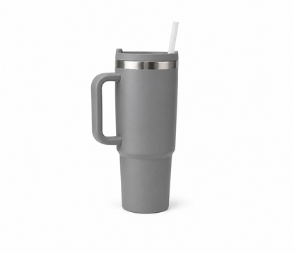 Vaso Térmico con Asa y Pajita – 900 ml.