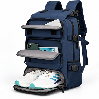 Mochila Viajera Multifuncional con Compartimento para Notebook
