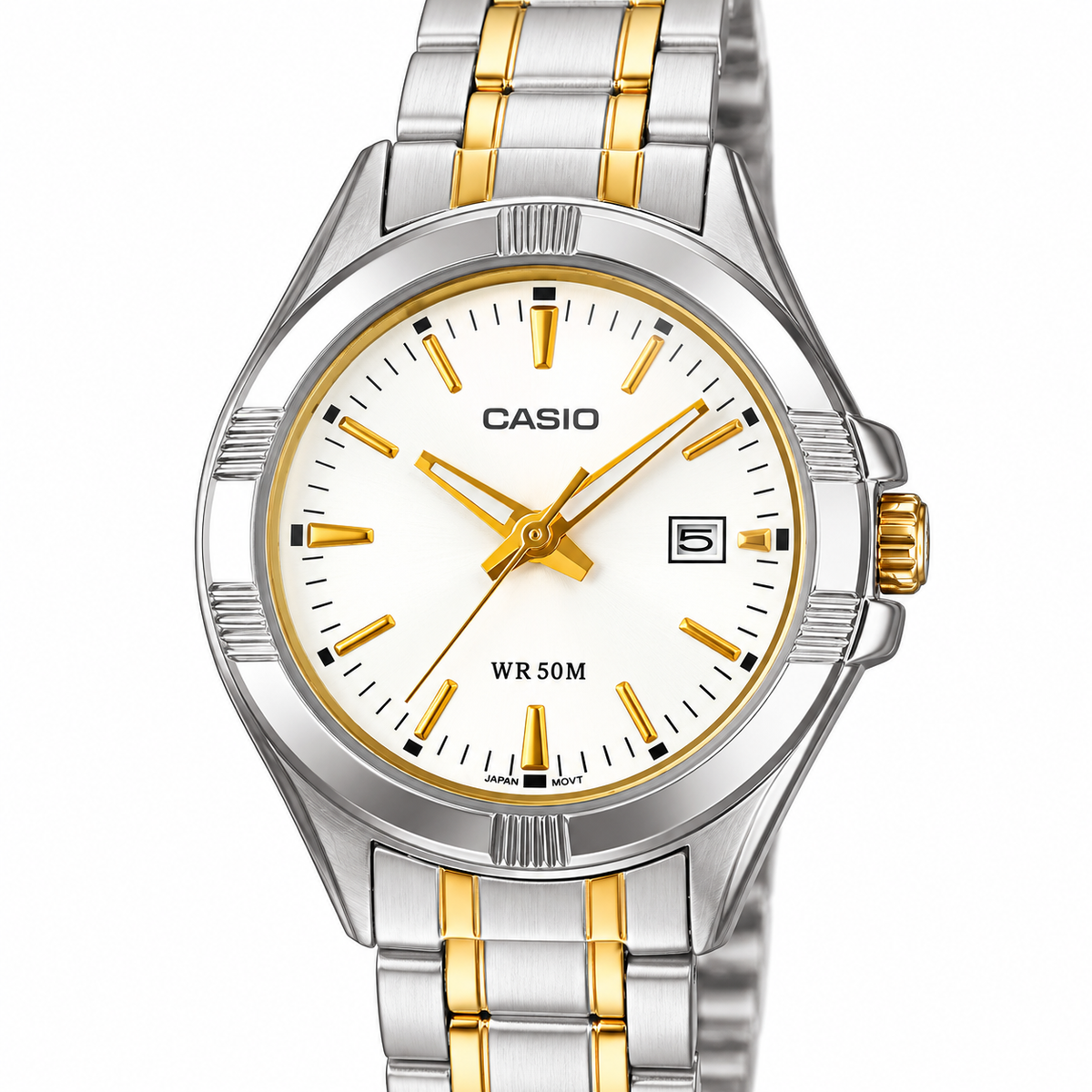 Casio LTP-1308SG-7AVDF – Mujer Bicolor Blanco/Dorado