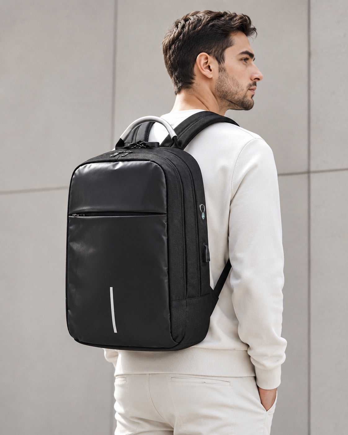 Mochila Antirrobo con Clave y Compartimento para Notebook