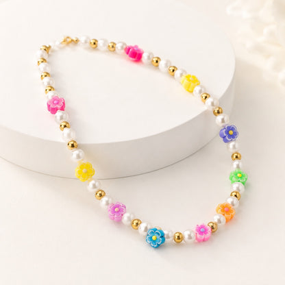 Collar Multicolor con perlas
