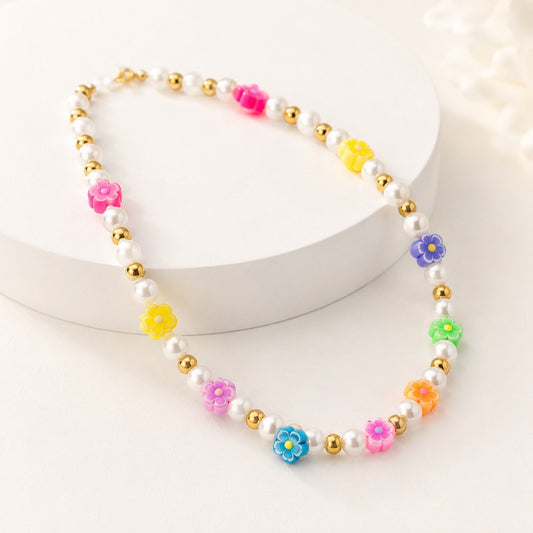 Collar Multicolor con perlas