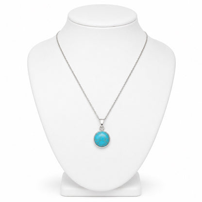 Conjunto plateado con turquesa