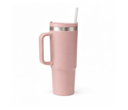 Vaso Térmico con Asa y Pajita – 900 ml.