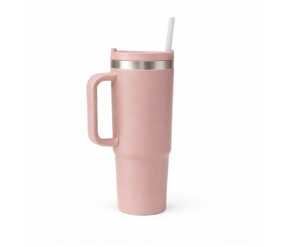 Vaso Térmico con Asa y Pajita – 900 ml.