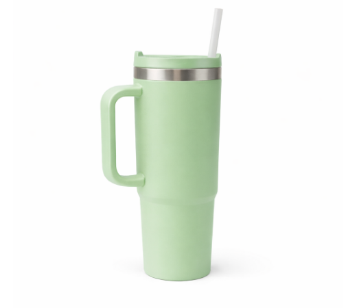 Vaso Térmico con Asa y Pajita – 900 ml.