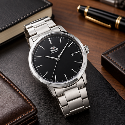 Reloj Orient Maestro Automático Esfera Negra RA-AC0E01B