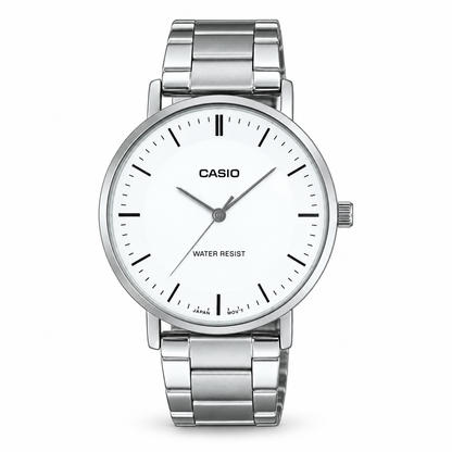 Reloj Casio Hombre MTP-VT04D-7E Esfera Blanca