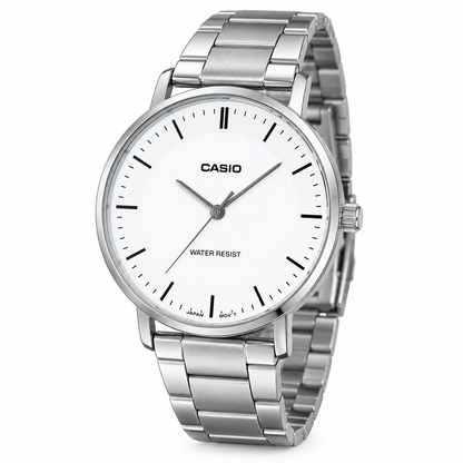 Reloj Casio Hombre MTP-VT04D-7E Esfera Blanca