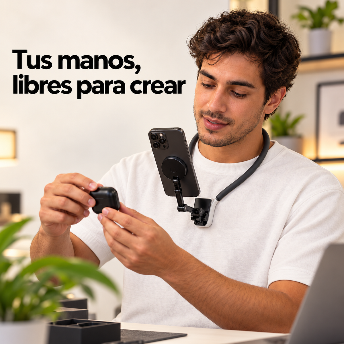 Soporte magnético para cuello del Kit Creador