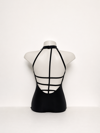 Malla de Danza Highline Ruggio – Espalda Abierta Negro